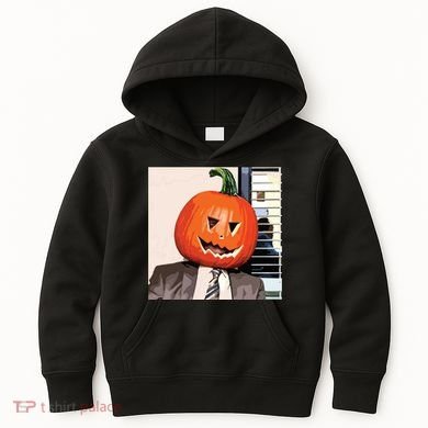 Dwight Pumpkin Head Kids Hoodie