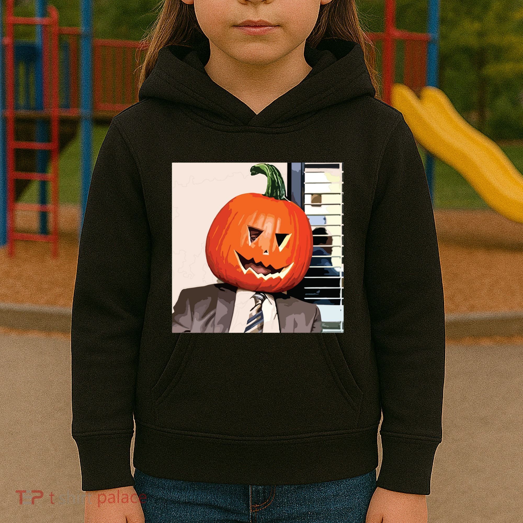 Dwight Pumpkin Head Kids Hoodie