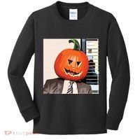 Dwight Pumpkin Head Kids Long Sleeve Shirt thumb 0