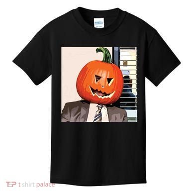 Dwight Pumpkin Head Kids T-Shirt