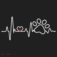 Dog Paw Heartbeat Clothing Cool Gift Dog Paw Gift Hat thumb 2