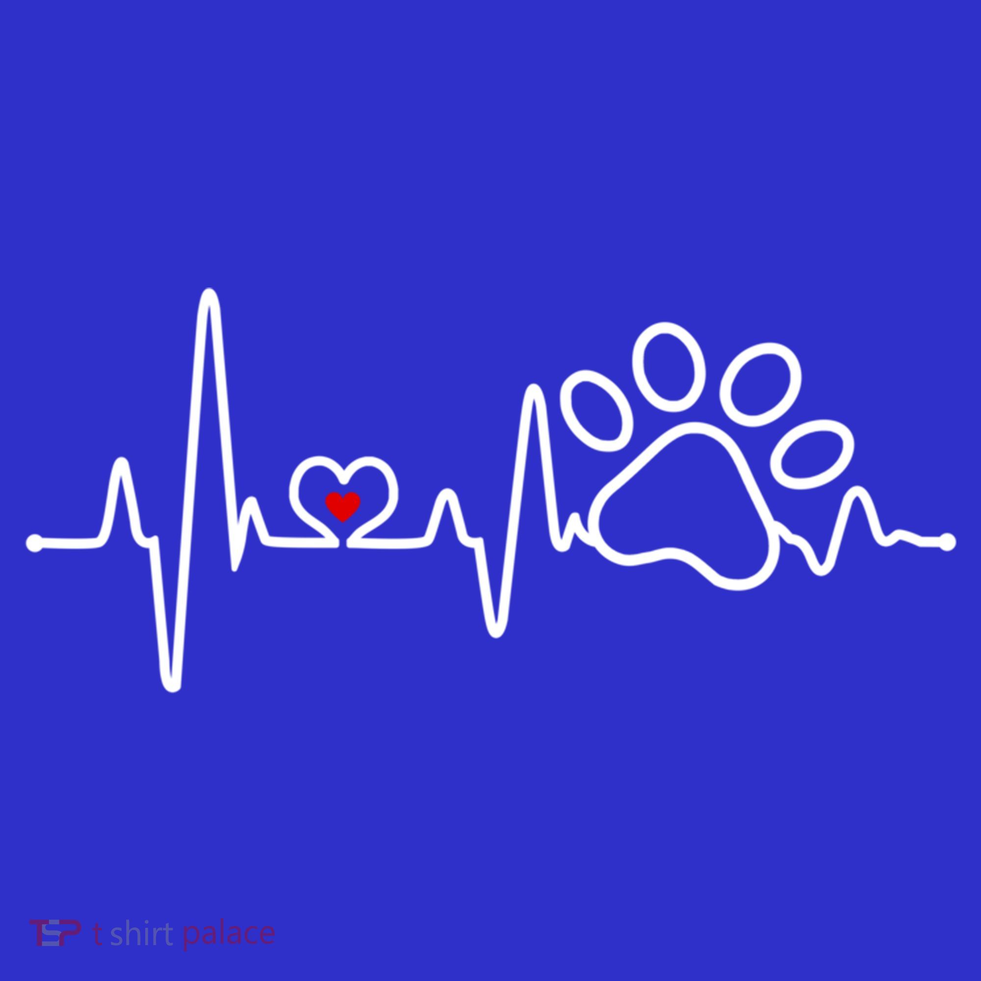 Dog Paw Heartbeat Clothing Cool Gift Dog Paw Gift Apron
