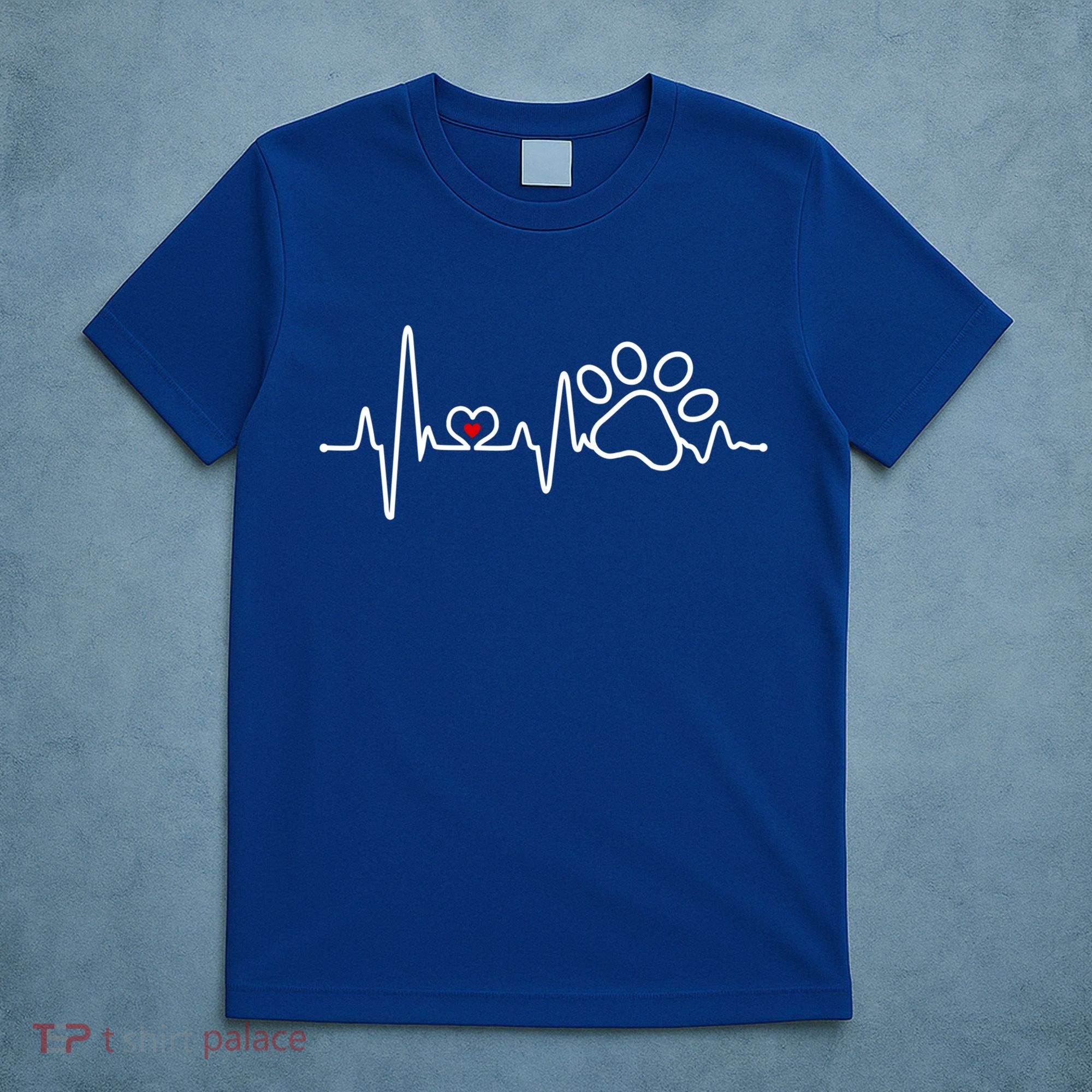 Dog Paw Heartbeat Clothing Cool Gift Dog Paw Gift T-Shirt