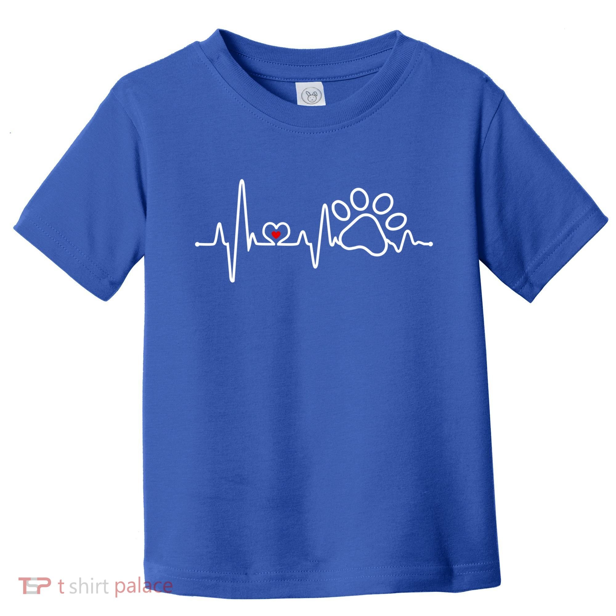 Dog Paw Heartbeat Clothing Cool Gift Dog Paw Gift Toddler T-Shirt