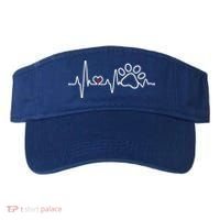 Dog Paw Heartbeat Clothing Cool Gift Dog Paw Gift Visor thumb 0