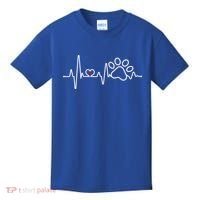 Dog Paw Heartbeat Clothing Cool Gift Dog Paw Gift Kids T-Shirt thumb 0