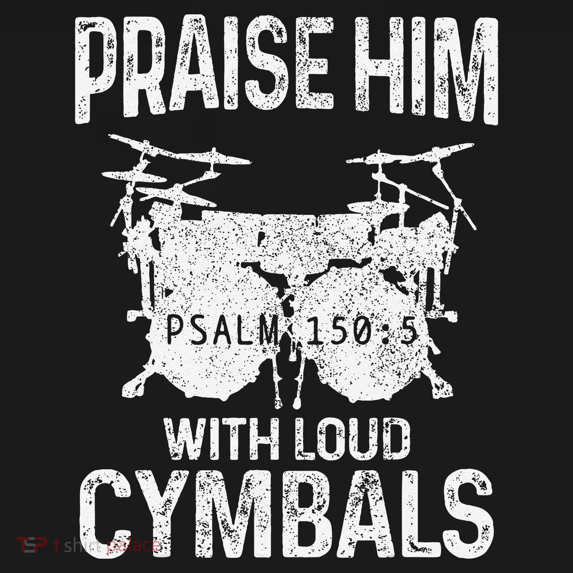 Drummer Praise Him With Loud Cymbals Drumming Christian Bucket Hat