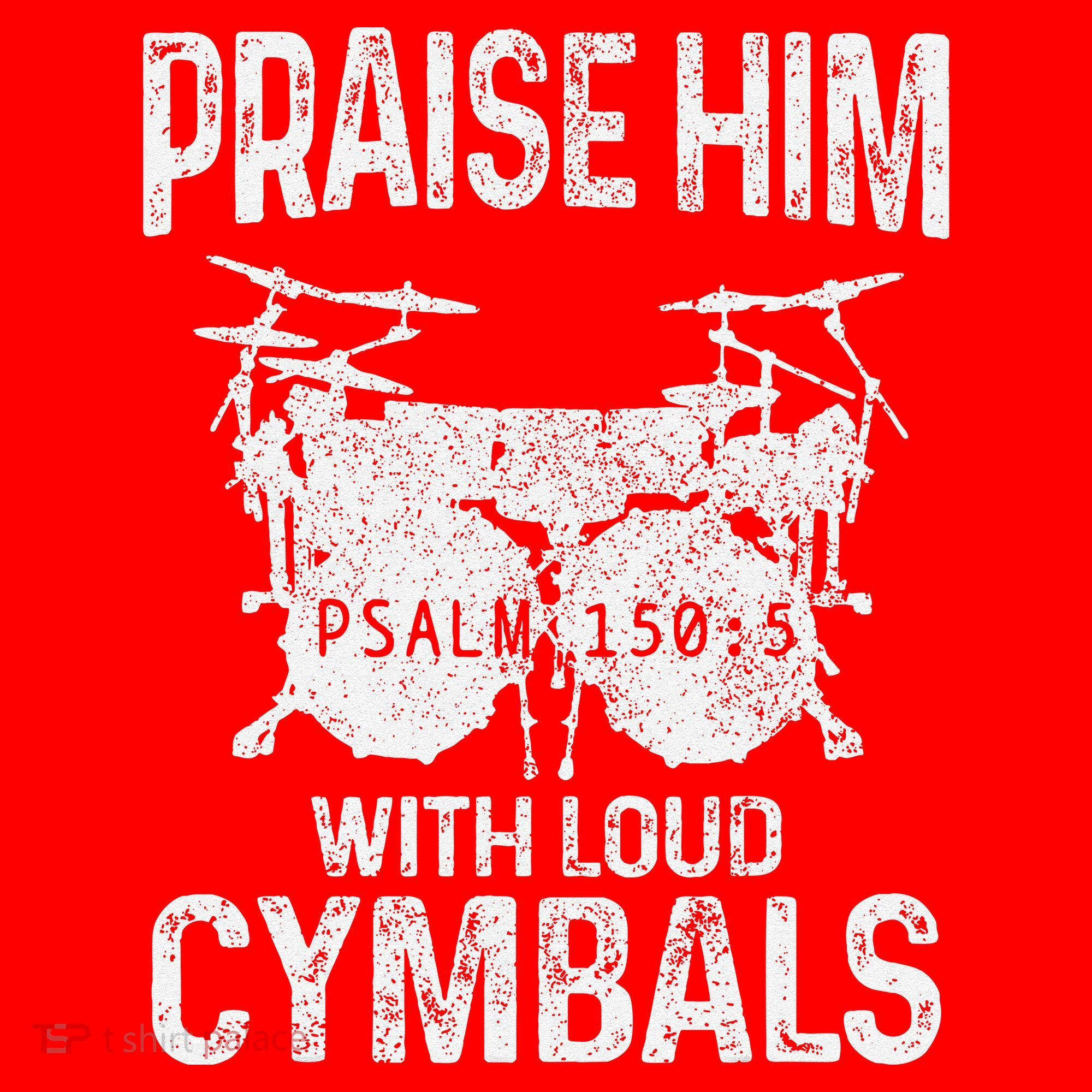 Drummer Praise Him With Loud Cymbals Drumming Christian Santa Hat