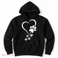 Dog Paws Hearts Baby Dogs Dog Paw Dog Paw Print Hoodie thumb 0