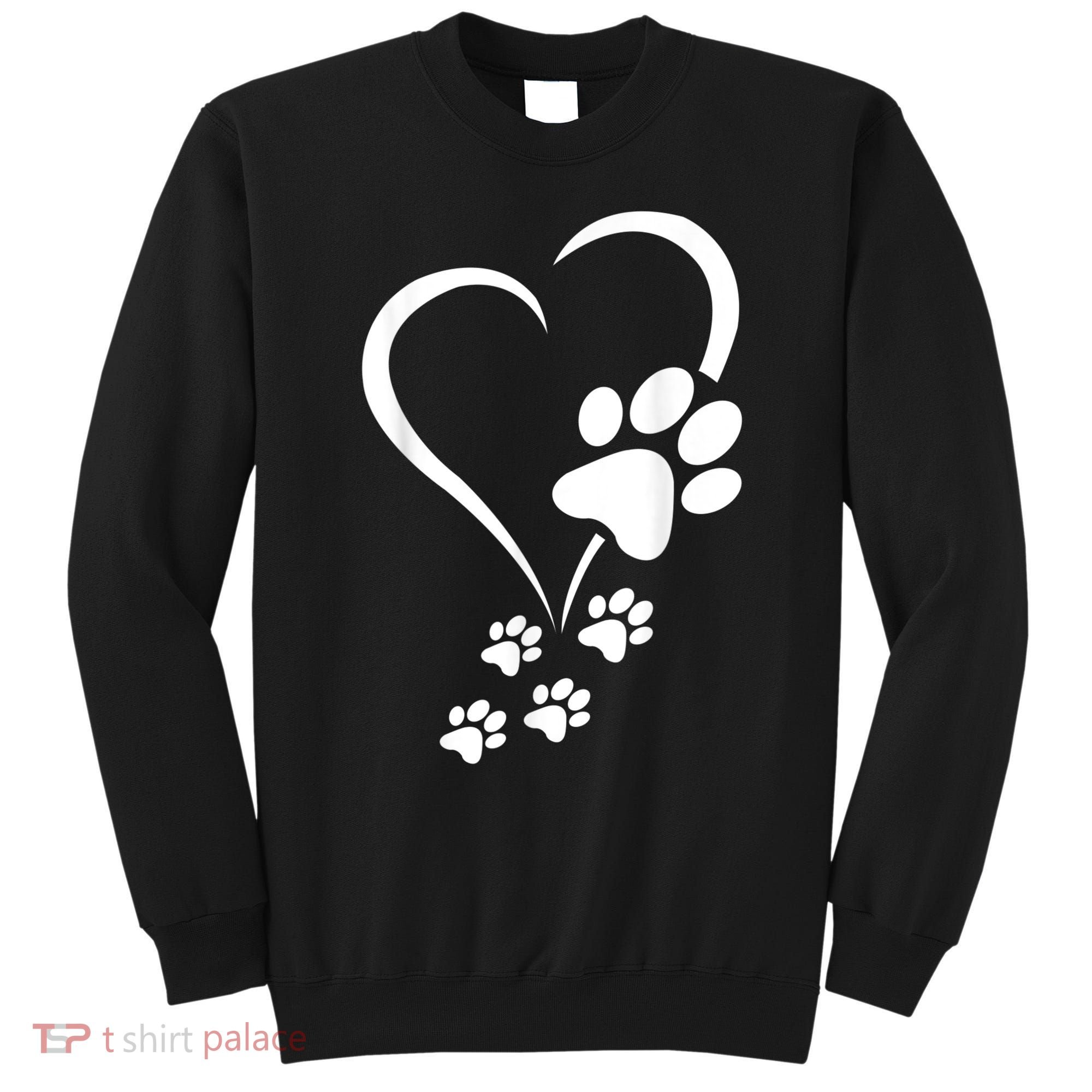 Dog Paws Hearts Baby Dogs Dog Paw Dog Paw Print Sweatshirt