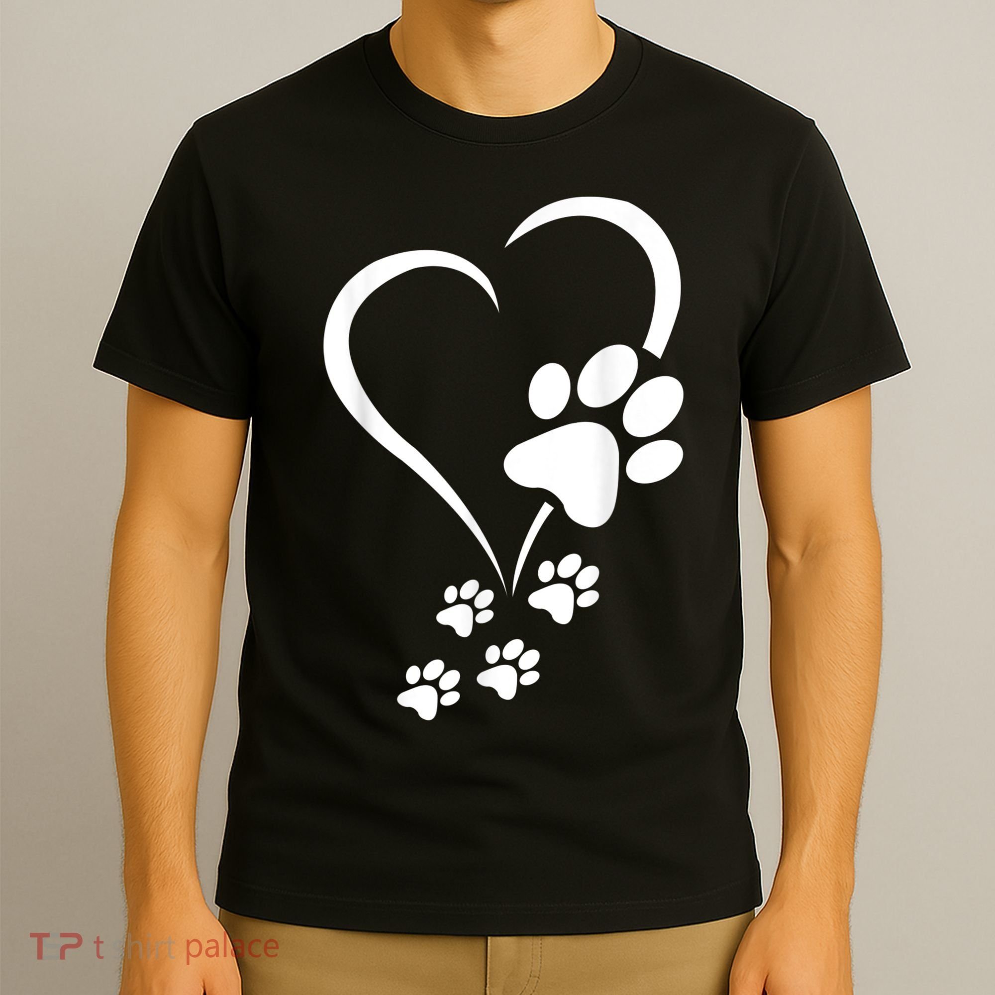 Dog Paws Hearts Baby Dogs Dog Paw Dog Paw Print T-Shirt