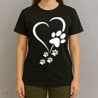 Dog Paws Hearts Baby Dogs Dog Paw Dog Paw Print T-Shirt thumb 4
