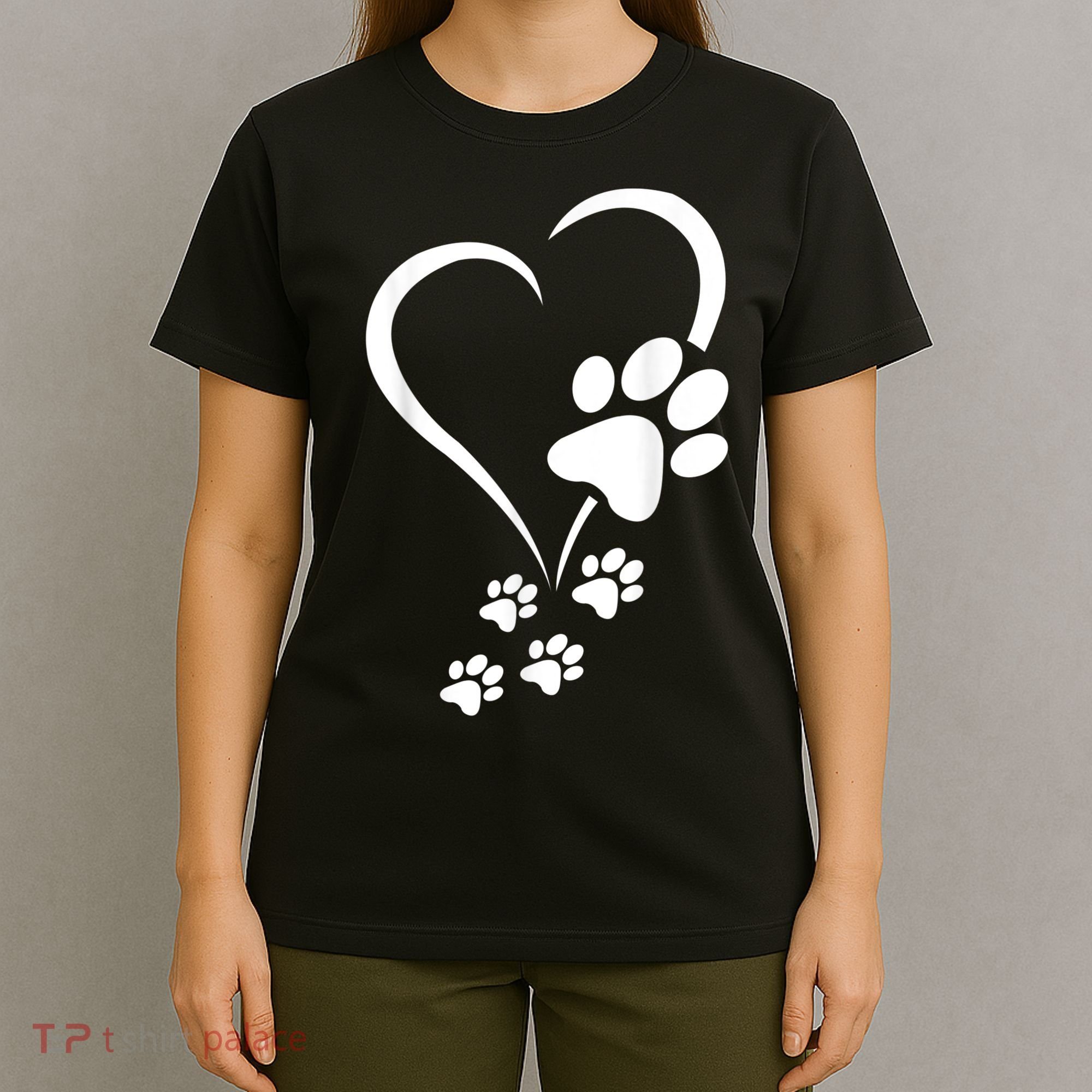 Dog Paws Hearts Baby Dogs Dog Paw Dog Paw Print T-Shirt