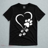 Dog Paws Hearts Baby Dogs Dog Paw Dog Paw Print T-Shirt thumb 5