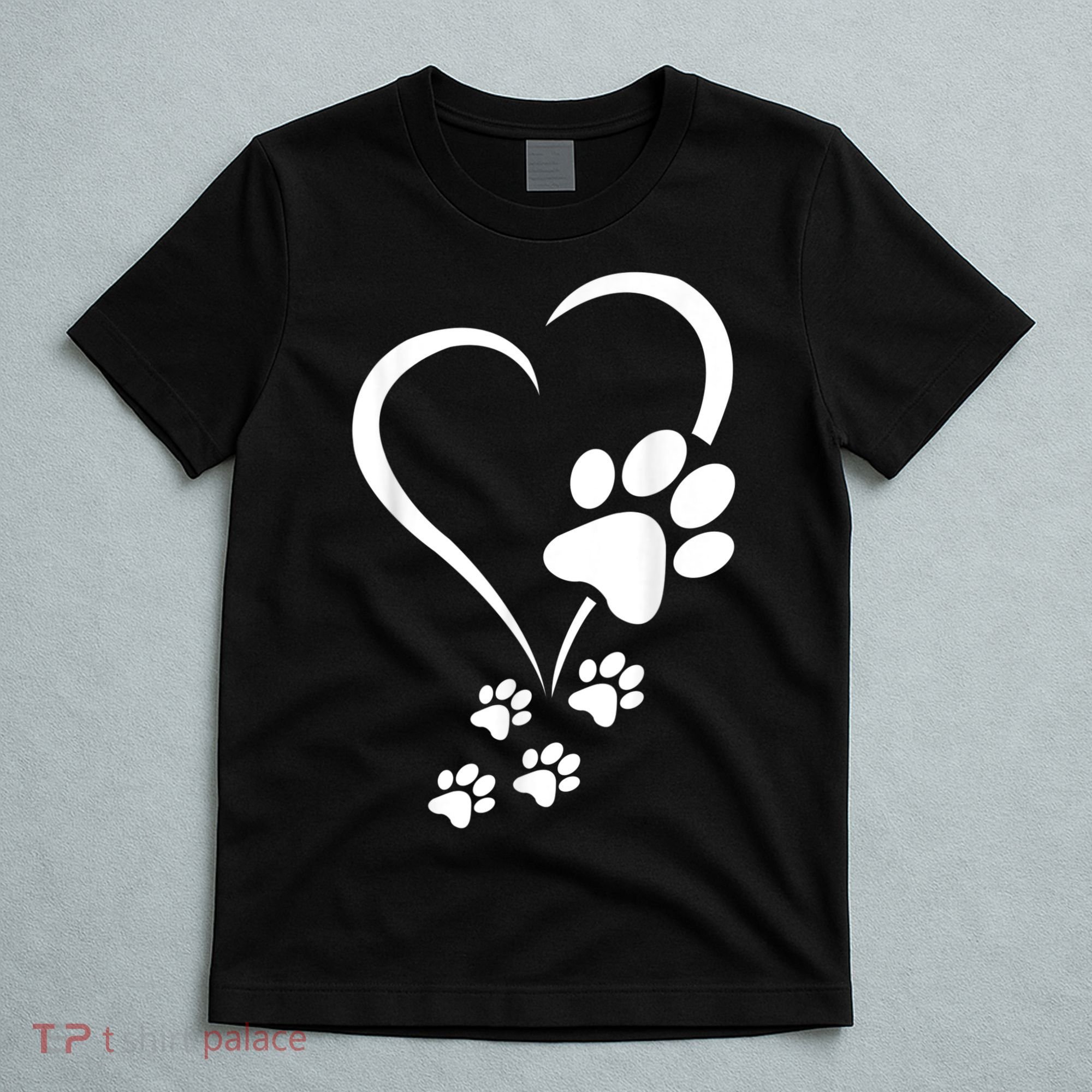 Dog Paws Hearts Baby Dogs Dog Paw Dog Paw Print T-Shirt