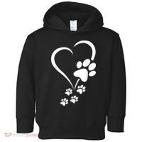 Dog Paws Hearts Baby Dogs Dog Paw Dog Paw Print Toddler Hoodie thumb 0
