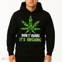 Don't Panic It's Organic Medical Marijuana Hoodie thumb 2