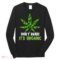 Don't Panic It's Organic Medical Marijuana Long Sleeve Shirt thumb 0