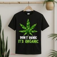 Don't Panic It's Organic Medical Marijuana T-Shirt thumb 2