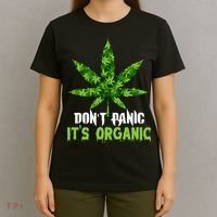 Don't Panic It's Organic Medical Marijuana T-Shirt thumb 4