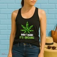 Don't Panic It's Organic Medical Marijuana Women's Tank Top thumb 2