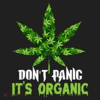 Don't Panic It's Organic Medical Marijuana Golf Towel thumb 3