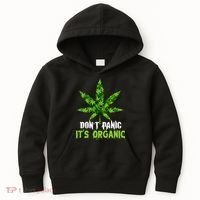 Don't Panic It's Organic Medical Marijuana Kids Hoodie thumb 0