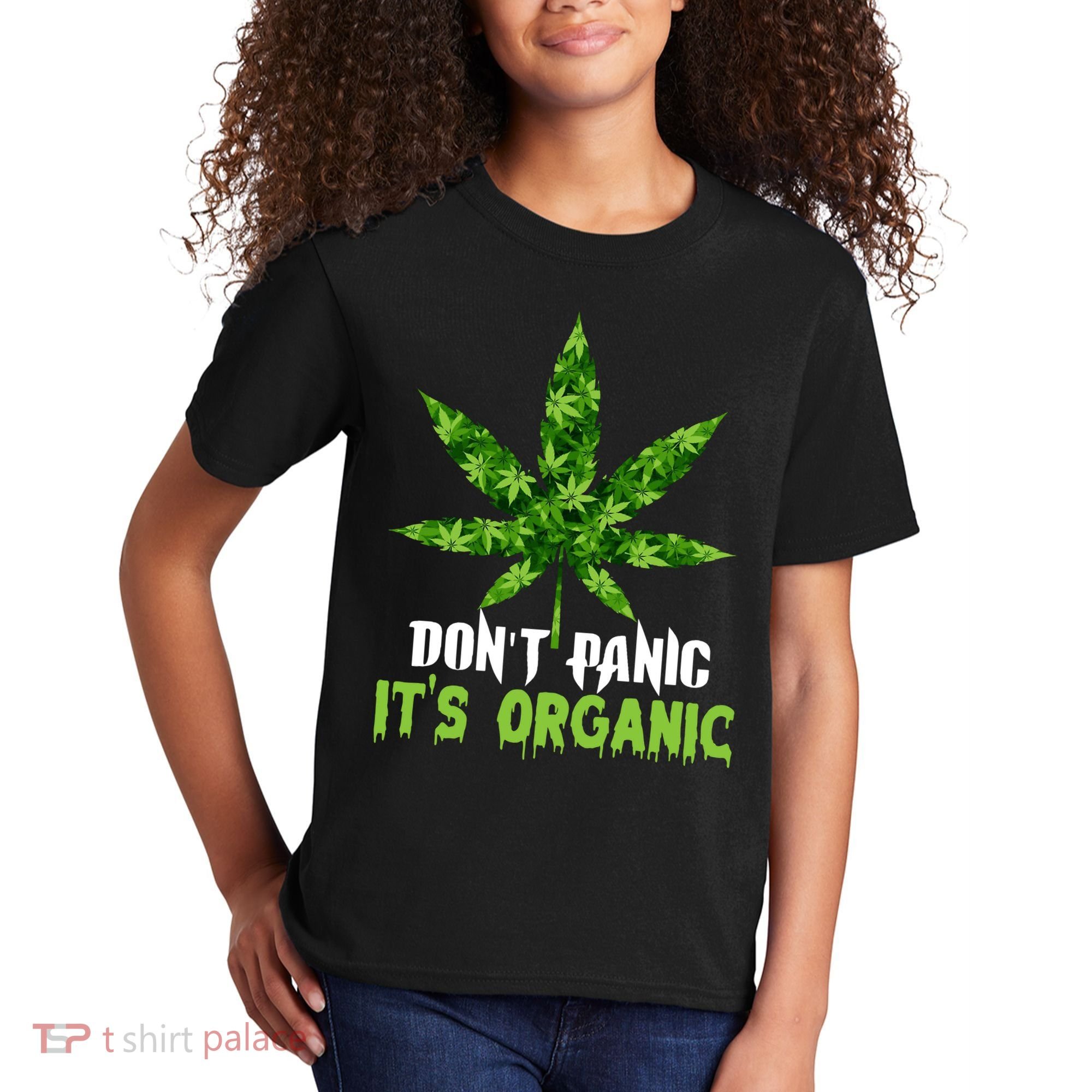 Don't Panic It's Organic Medical Marijuana Kids T-Shirt