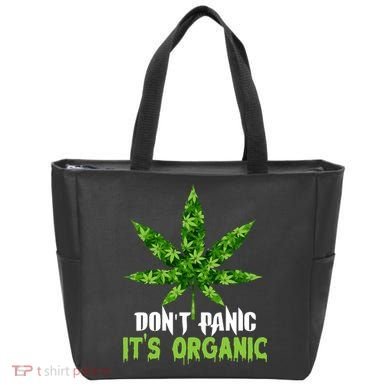 Don't Panic It's Organic Medical Marijuana Tote Bag