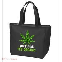 Don't Panic It's Organic Medical Marijuana Tote Bag thumb 3