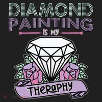 Diamond Painting Is My Therapy Diamond Painting Gifts Women's Sweatshirt thumb 2