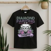 Diamond Painting Is My Therapy Diamond Painting Gifts T-Shirt thumb 2