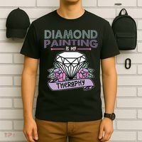 Diamond Painting Is My Therapy Diamond Painting Gifts T-Shirt thumb 6