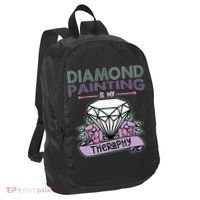 Diamond Painting Is My Therapy Diamond Painting Gifts Port Authority Crush Ripstop Backpack thumb 0
