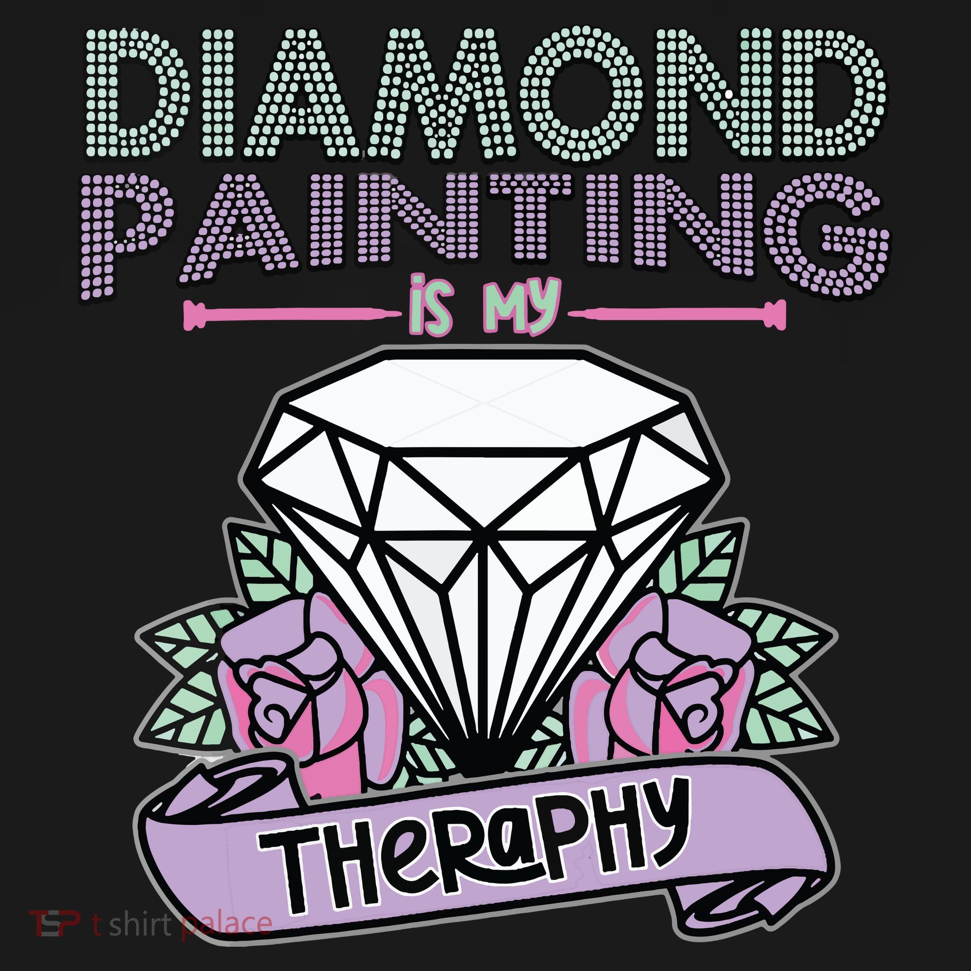 Diamond Painting Is My Therapy Diamond Painting Gifts Women's Hoodie