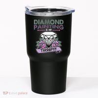 Diamond Painting Is My Therapy Diamond Painting Gifts Tumbler thumb 0