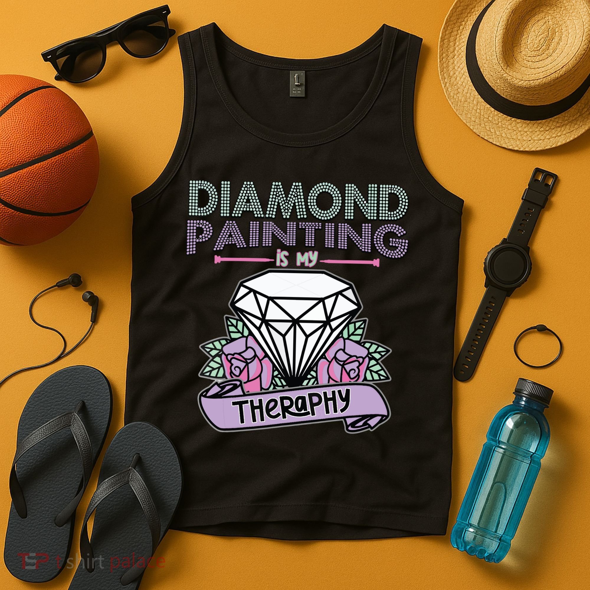 Diamond Painting Is My Therapy Diamond Painting Gifts Tank Top