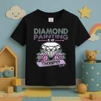 Diamond Painting Is My Therapy Diamond Painting Gifts Toddler T-Shirt thumb 3
