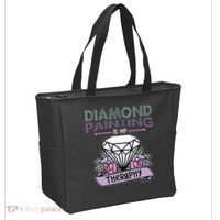 Diamond Painting Is My Therapy Diamond Painting Gifts Tote Bag thumb 2