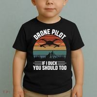 Drone Pilot If I Duck You Should Too Quadcopter Drone Pilot Rc Drones Toddler T-Shirt thumb 2