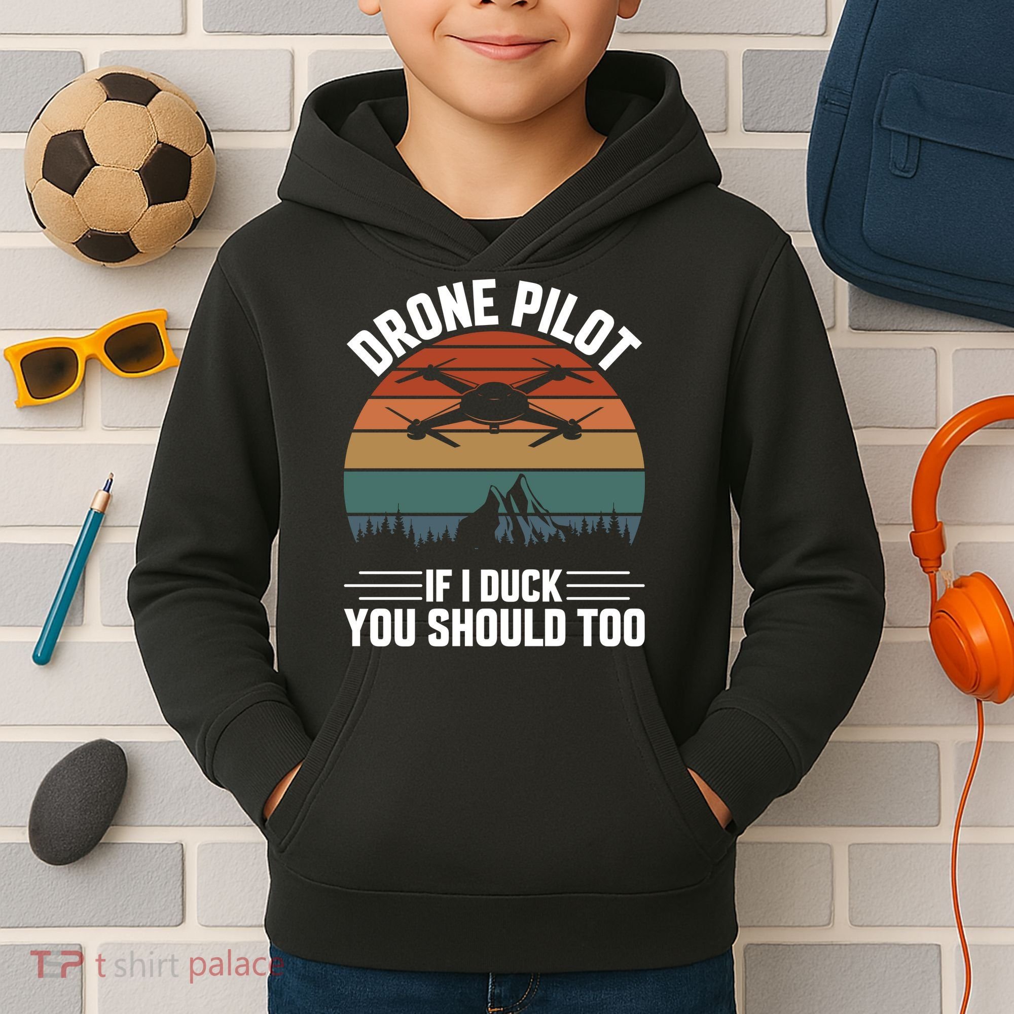 Drone Pilot If I Duck You Should Too Quadcopter Drone Pilot Rc Drones Kids Hoodie