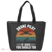 Drone Pilot If I Duck You Should Too Quadcopter Drone Pilot Rc Drones Tote Bag thumb 0
