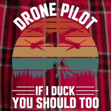 Drone Pilot If I Duck You Should Too Quadcopter Drone Pilot Rc Drones Men's Flannel Plaid Pajama Pants