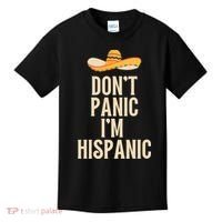Dont Panic Im Hispanic Kids T-Shirt thumb 0