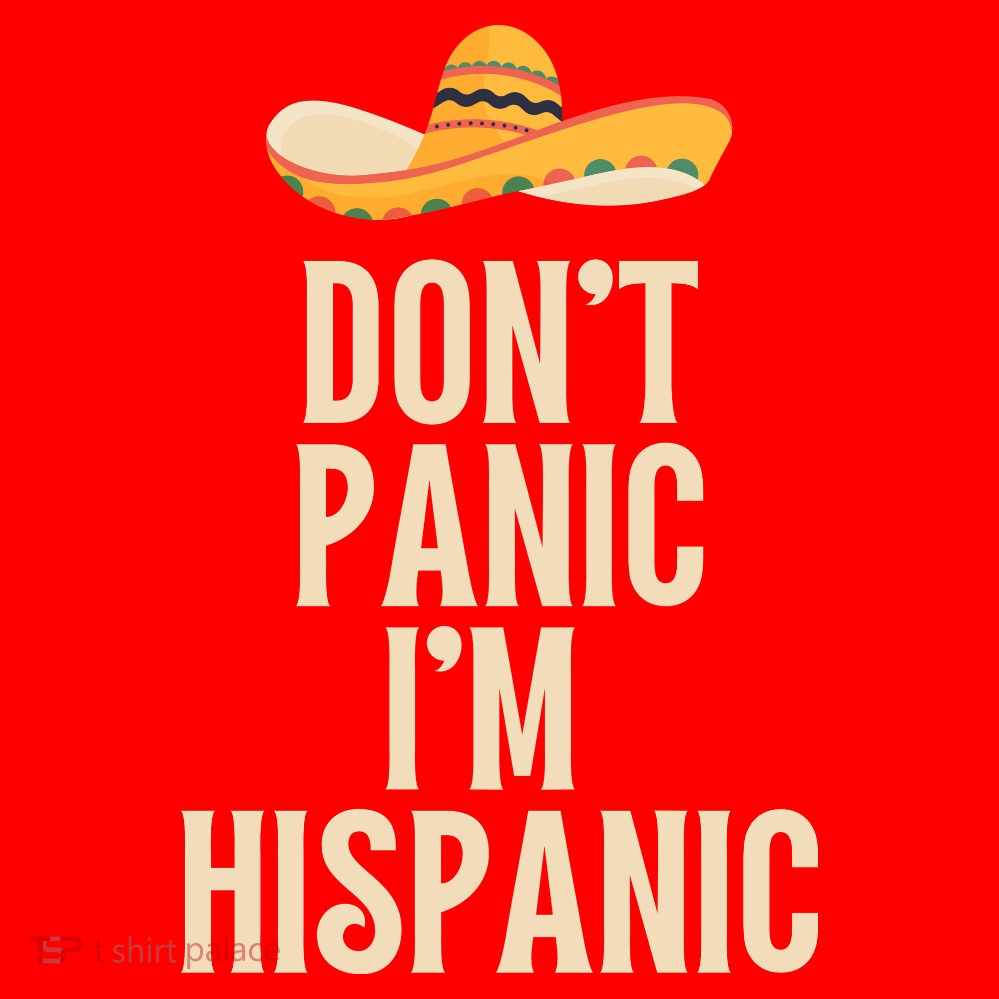Dont Panic Im Hispanic Santa Hat