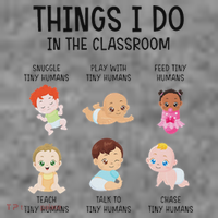 Daycare Preschool Infant Teacher Thing I Do In The Classroom Toddler Hoodie thumb 2
