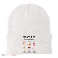 Daycare Preschool Infant Teacher Thing I Do In The Classroom Beanie thumb 0