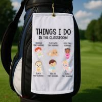 Daycare Preschool Infant Teacher Thing I Do In The Classroom Golf Towel thumb 2