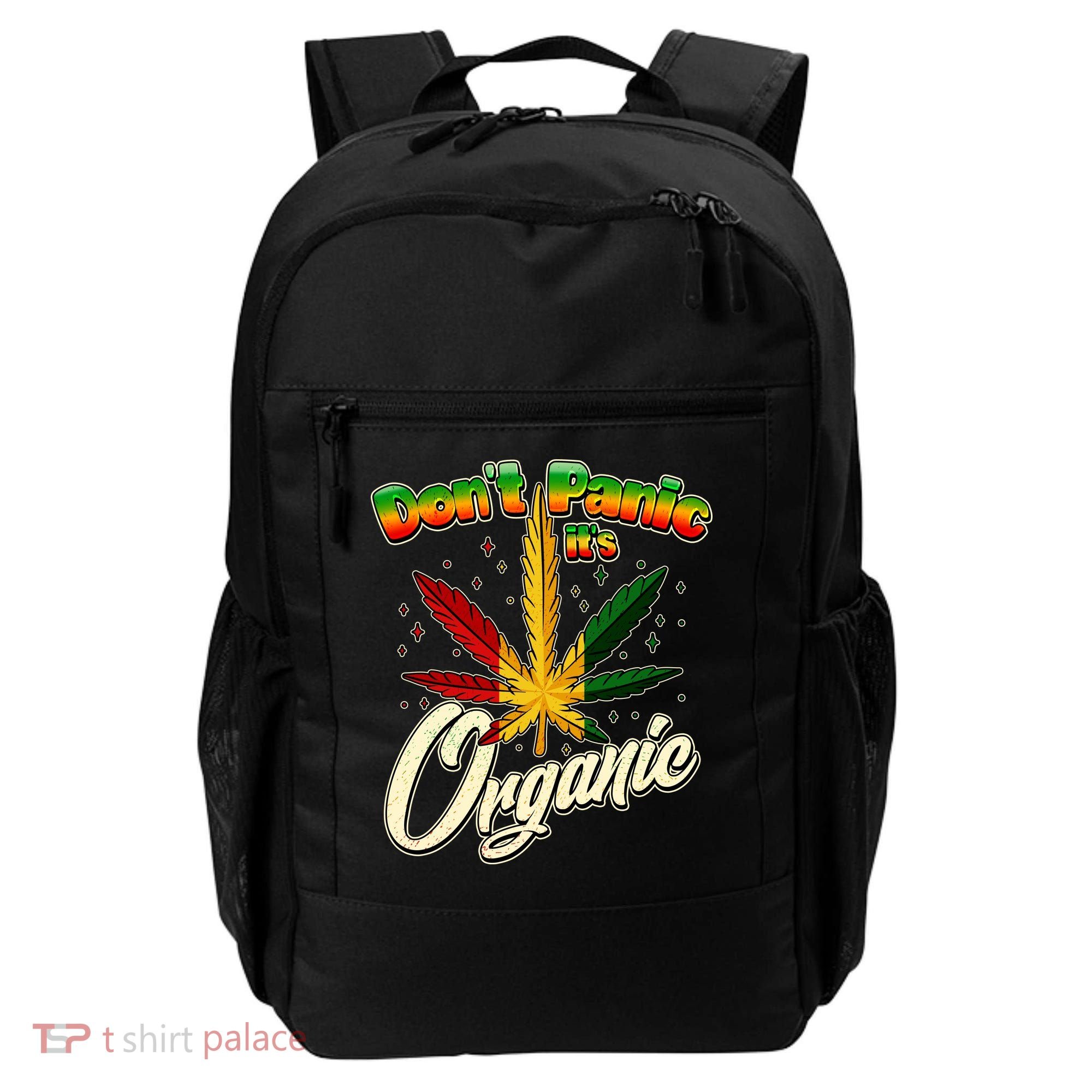 Dont Panic Its Organic Weed Marijuana Backpack