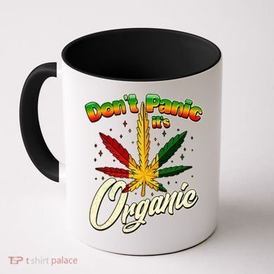 Dont Panic Its Organic Weed Marijuana Coffee Mug